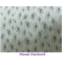 100% algodón, diseño ramitas verdes, fondo verde