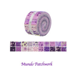 Jelly Roll 100% algodón 2 1/2 pulg x 45 pulg (20 tiras) 1 tono por color