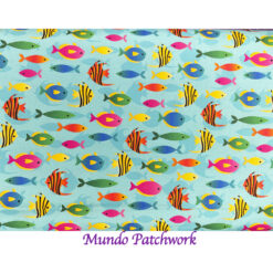 100% algodón, diseño peces
