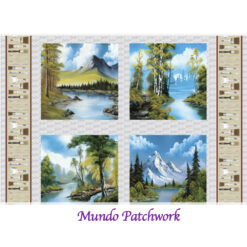 100% algodón, diseño cuadros paisajes