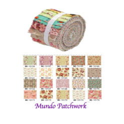 Jelly Roll 100% algodón 2 1/2 pulg x 45 pulg (20 tiras) 2 tonos por diseños