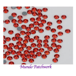 Hot Fix Rhinestone SS6 color rojo (1,9mm) x 1440 unid