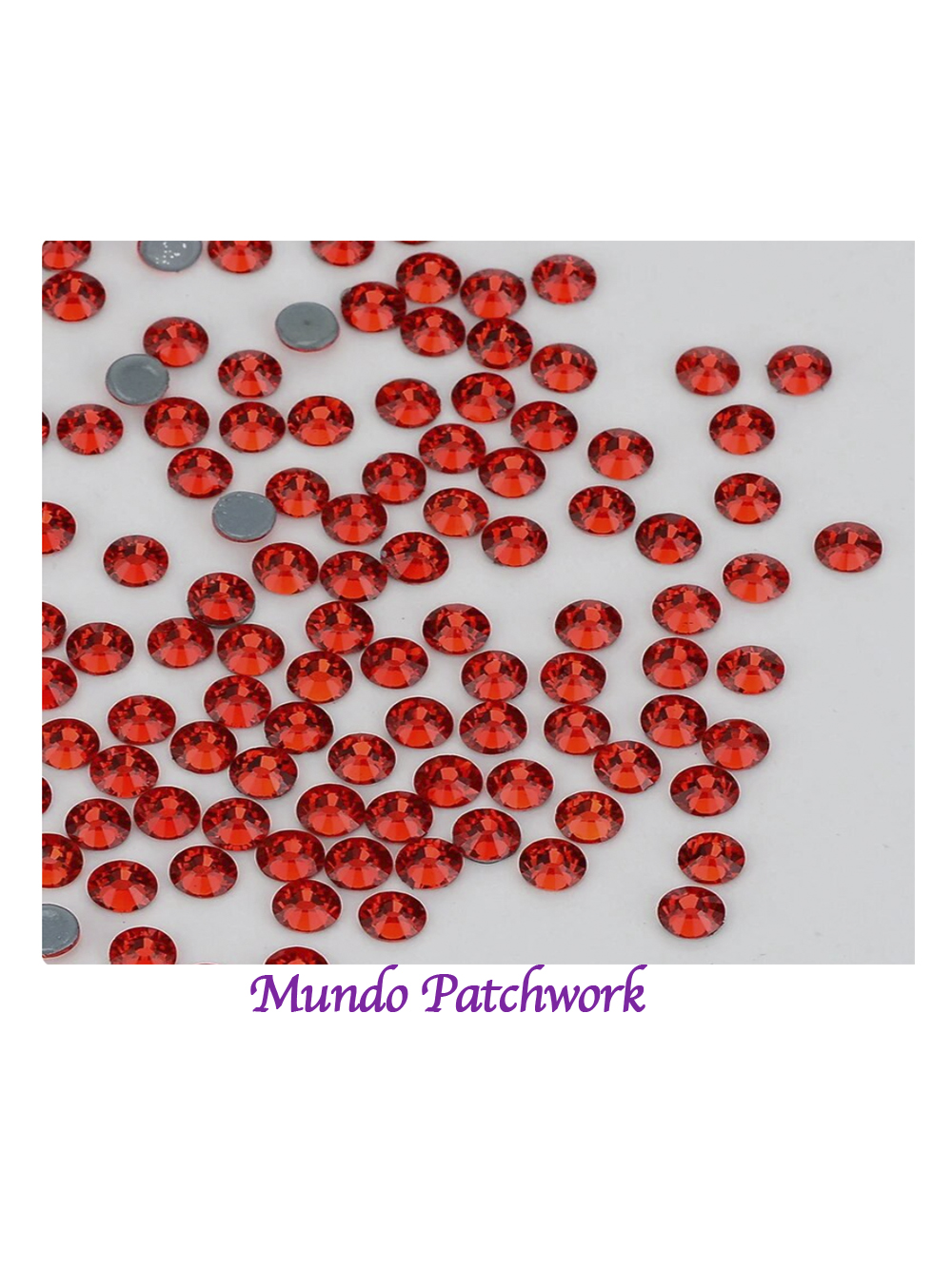 Hot Fix Rhinestone SS6 color rojo (1,9mm) x 1440 unid