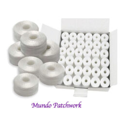 Caja carretes desechables con hilo 60/2 son 144 unidades