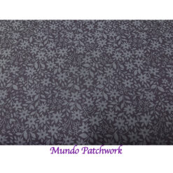 100% algodón, diseño flores en azul