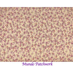 100% algodón, diseño flores rosadas