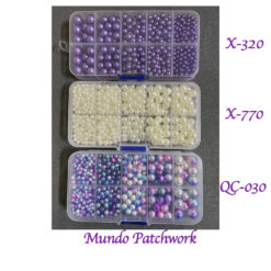 Caja perlas son 840 unid.en 5 medidas, para intervenir ropa, bolsos, etc se venden por caja