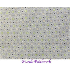 100% algodón, fondo celeste puntos azules