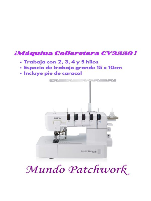 Máquina Collaretera Brother CV3550cl