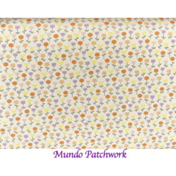 100% algodón, diseño floral