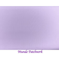 100% algodón, color sólido lila, mide 1.10 mt. ancho x 30 cm