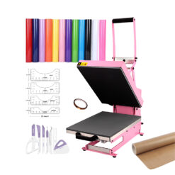 Kit Estampadora Plana HobyPress 22x30cm + Box Vinilos Textiles + Herramienta Nic