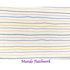 100% algodón, diseño listado colores