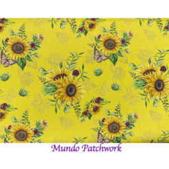 100% algodón, diseño flores maravillas