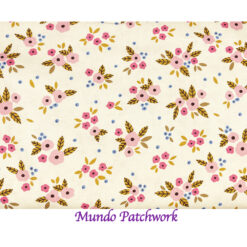 100% algodón, diseño flores