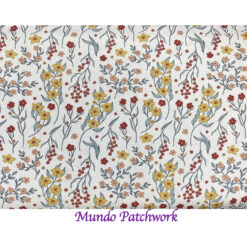 100% algodón, diseño flores