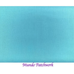 100% algodón, color sólido turquesa, mide 1.10 mt x 30 cm