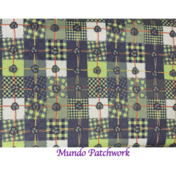 100% algodón, diseño cuadros verdes