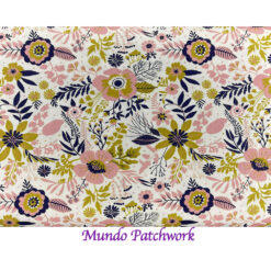 100% algodón, diseño floral