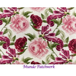 100% algodón, diseño floral