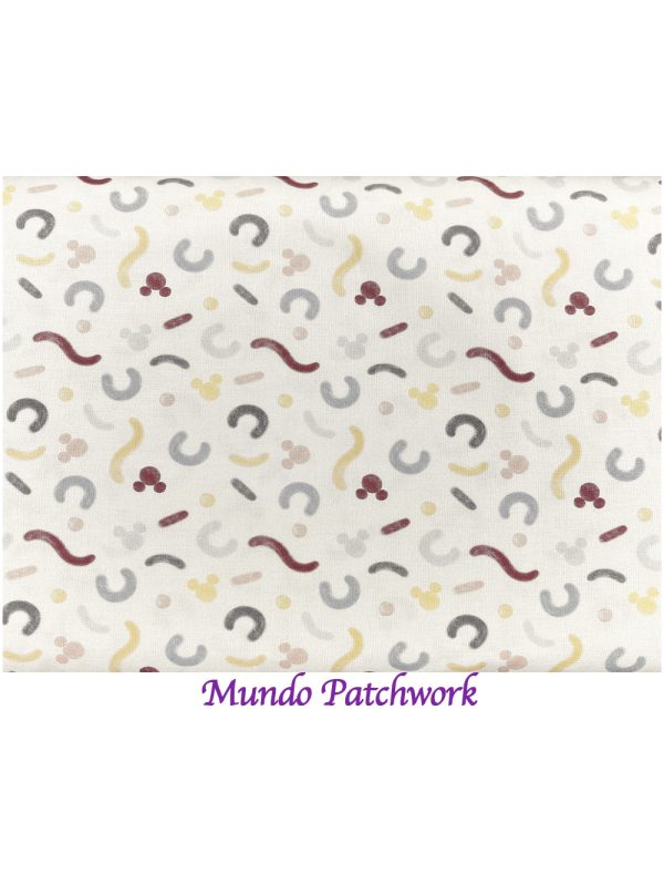 Tela FL-18560-171 100% algodón, diseño infantil, mide 1.10 mt. ancho x 30cm