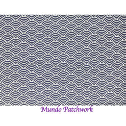 100% algodón, diseño escamas azules