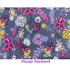 100% algodón, diseño flores