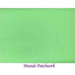 100% algodón, color sólido verde manzana, mide 1.10 mt. x 30cm