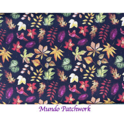 100% algodón, diseño flores otoñales