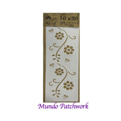 Stencil D005 de plásticos, mide 10x30cm