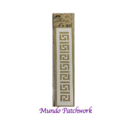 Stencil E001 de plásticos, mide 4x30cm