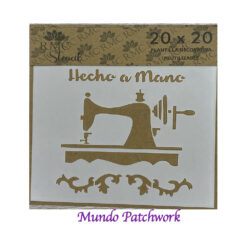 Stencil F001 de plásticos, mide 20x20cm