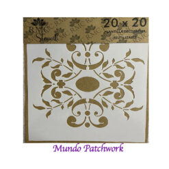 Stencil F003 de plásticos, mide 20x20cm