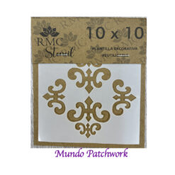 Stencil V002 de plásticos, mide 10x10cm