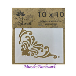 Stencil V004 de plásticos, mide 10x10cm