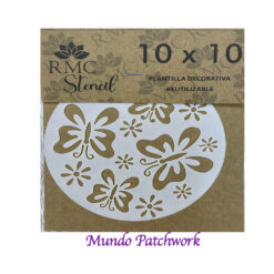 Stencil V005 de plásticos, mide 10x10cm