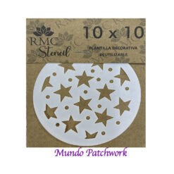 Stencil V013 de plásticos, mide 10x10cm