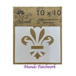 Stencil V015 de plásticos, mide 10x10cm