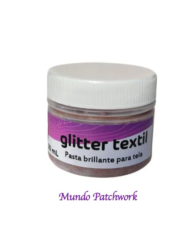 Pintura Glitter Textil 50 ml Cobre