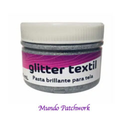 Pintura Glitter Textil 50 ml Plata