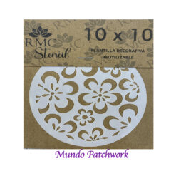 Stencil V006 de plásticos, mide 10x10cm