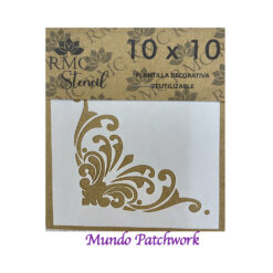 Stencil V014 de plásticos, mide 10x10cm