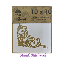 Stencil V016 de plásticos, mide 10x10cm