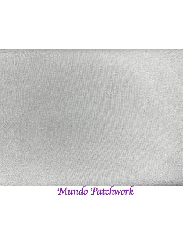 Tela 16-3915TPG- 100% algodón, color sólido gris, mide 110 mt x 0.30 cm ancho