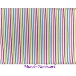 100% algodón, diseño listado colores