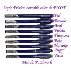 Marcador FRIXION FINELINER PILOT, se borra con calor, se venden por unidad
