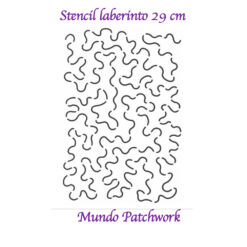 Stencil diseño laberinto mide 29cm