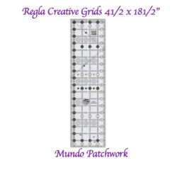 Regla marca Creative Grids 41/2 x 181/2 (11x46cm) Antideslizante