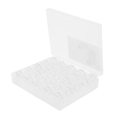 Caja Plastica + 25 Carretes Hilo Maquina Coser caseras