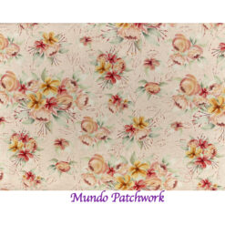 100% algodón, diseño flores